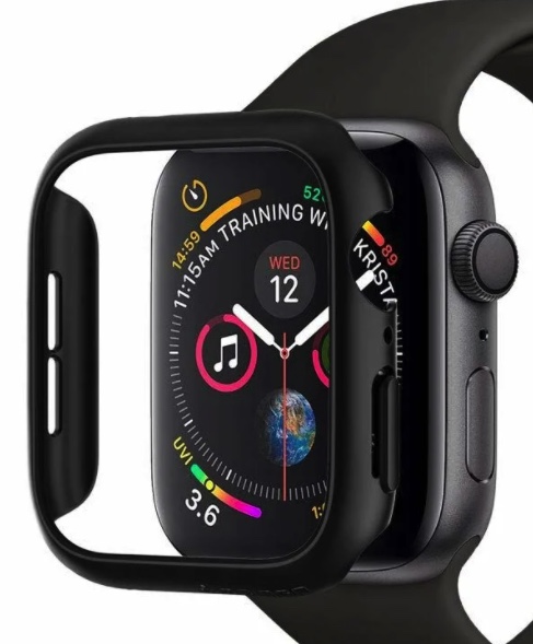 Чехол Spigen THIN FIT APPLE WATCH 4/5/6/SE (44MM) BLACK