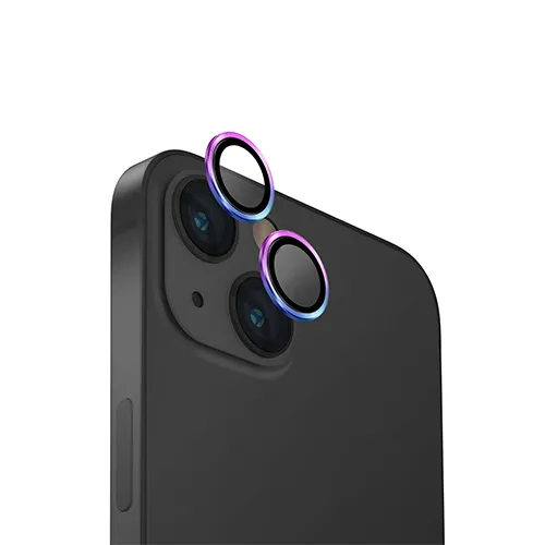 Стекло Uniq для iPhone 15/15 Plus OPTIX Camera Lens protector Aluminium Iridescent (IP6.1-6.7(2023)-ALENSIRD)