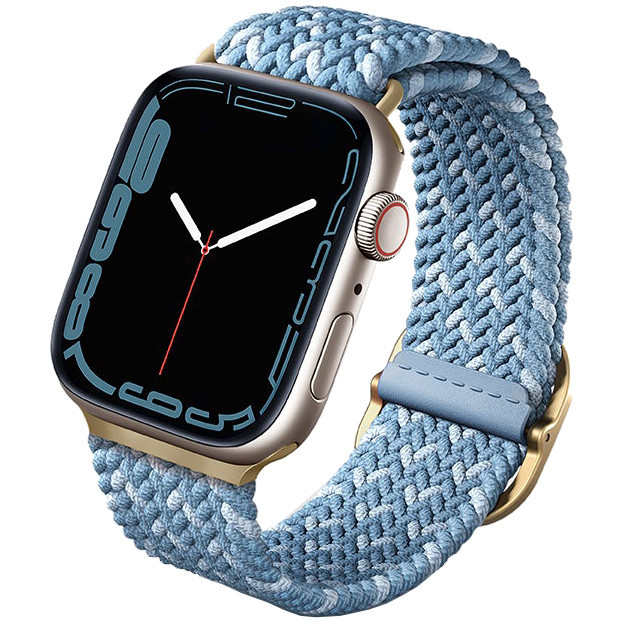 Ремешок Uniq Aspen DE strap для Apple Watch 41/40/38 мм, цвет Лазурно-голубой (41MM-ASPDECBLU)