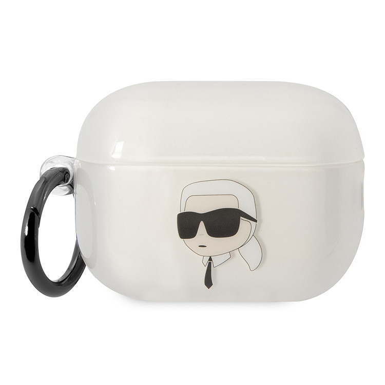 Чехол Karl Lagerfeld TPU with ring NFT Karl для Airpods Pro 2 (2022), цвет прозрачный (KLAP2HNIKTCT)