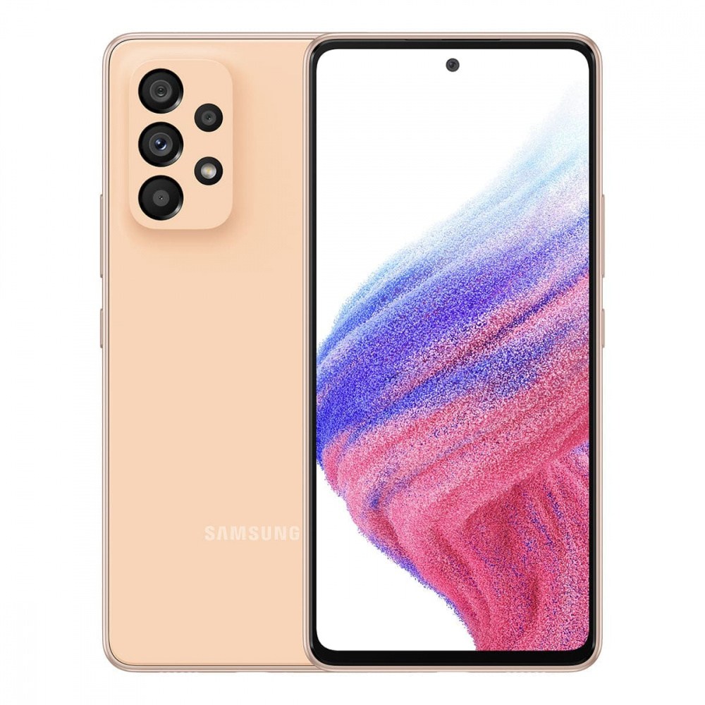 Samsung Galaxy A53 (2022) 5G 8/128Gb Awesome Peach, оранжевый