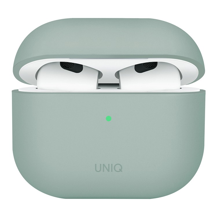 Чехол Uniq LINO Liquid silicone Iceplant Green для Airpods 4 чехол, зеленый