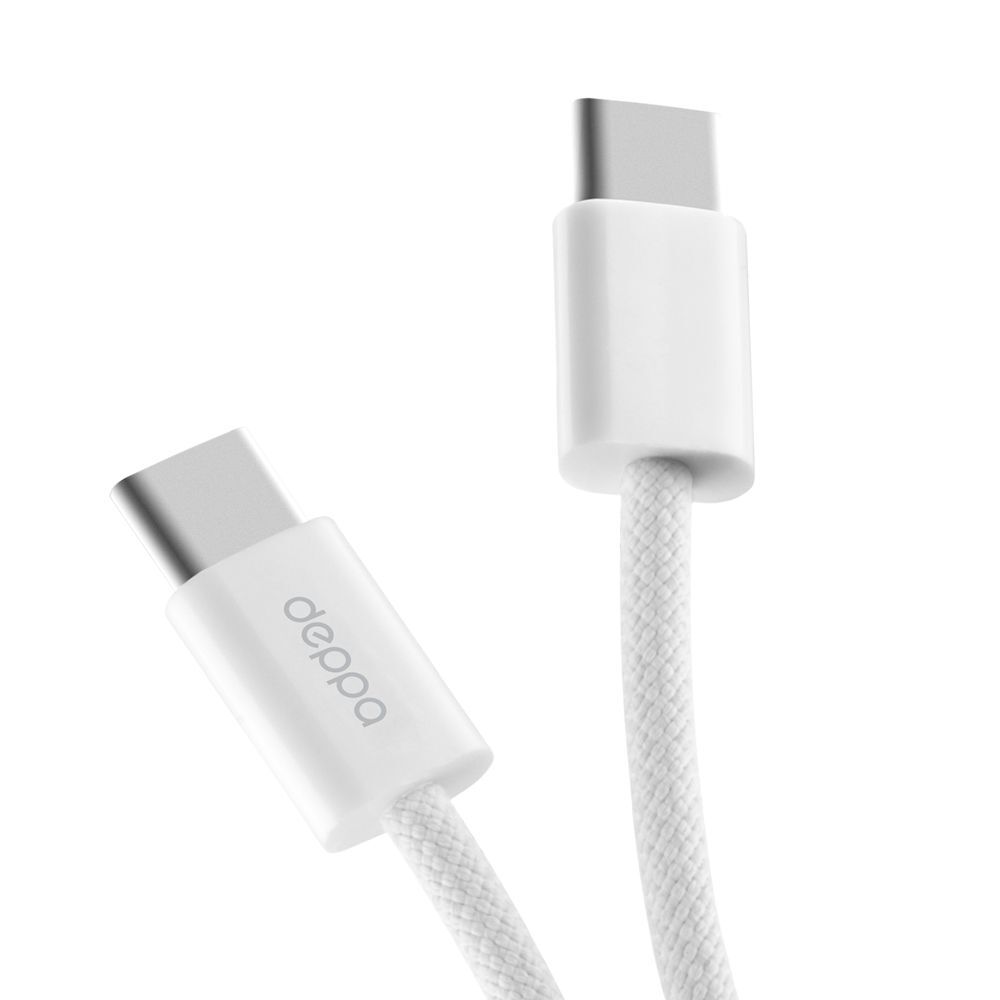 Кабель Deppa Original Cable [USB-C - USB-C] 60W 100см, Белый (72554)