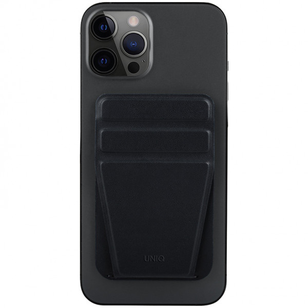 Магнитный картхолдер UNIQ с функцией стенда Uniq Lyft Magnetic, цвет Черный (MGSNAPONCH-LYFTBLK)