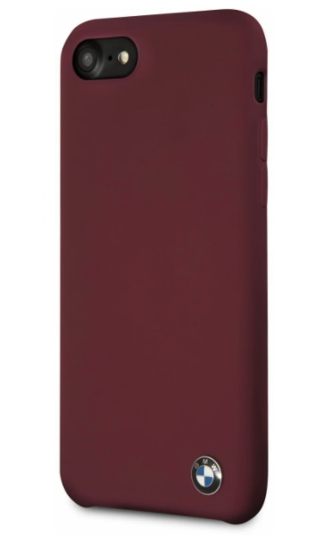 Чехол BMW для iPhone 7/8/SE 2020 Signature Liquid silicone Hard Red