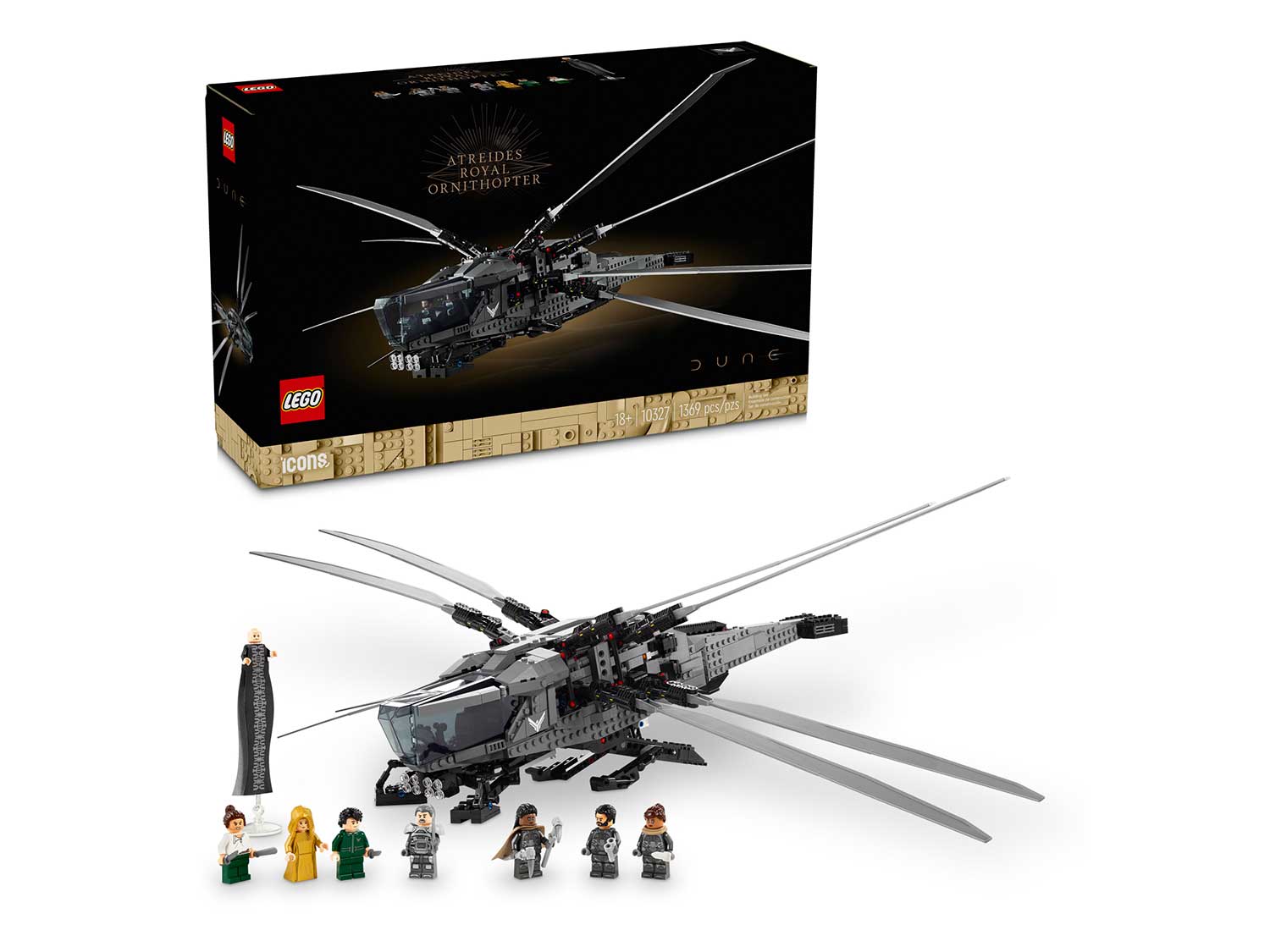 Конструктор LEGO Icons - Дюна: Королевский орнитоптер Атрейдесов (10327)