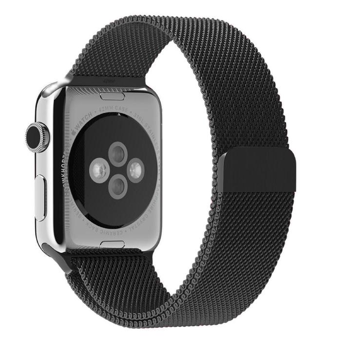 Ремешок миланский cетчатый COTEetCL для Apple Watch 42/44/45mm, черный