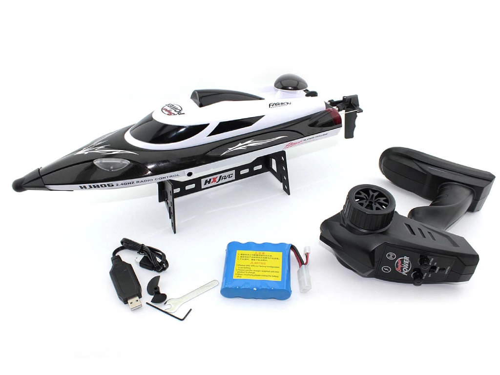 Радиоуправляемый катер Hongxunjie HJ806B RTR 2.4G Black