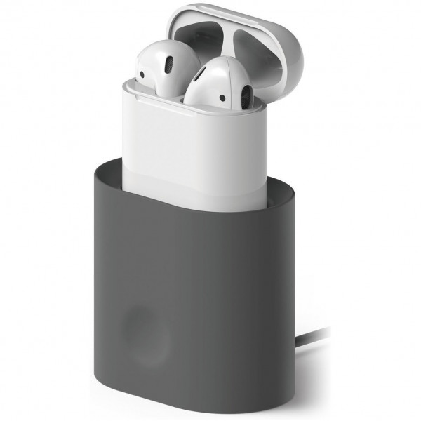 Док-станция Elago AirPods Charging Station для AirPods, цвет Серый (EST-AP-DGY)