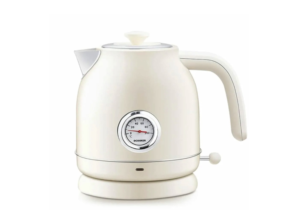 Чайник с датчиком температуры Xiaomi Qcooker Electric Kettle, белый/бежевый (CS-SH01/QS-1701)