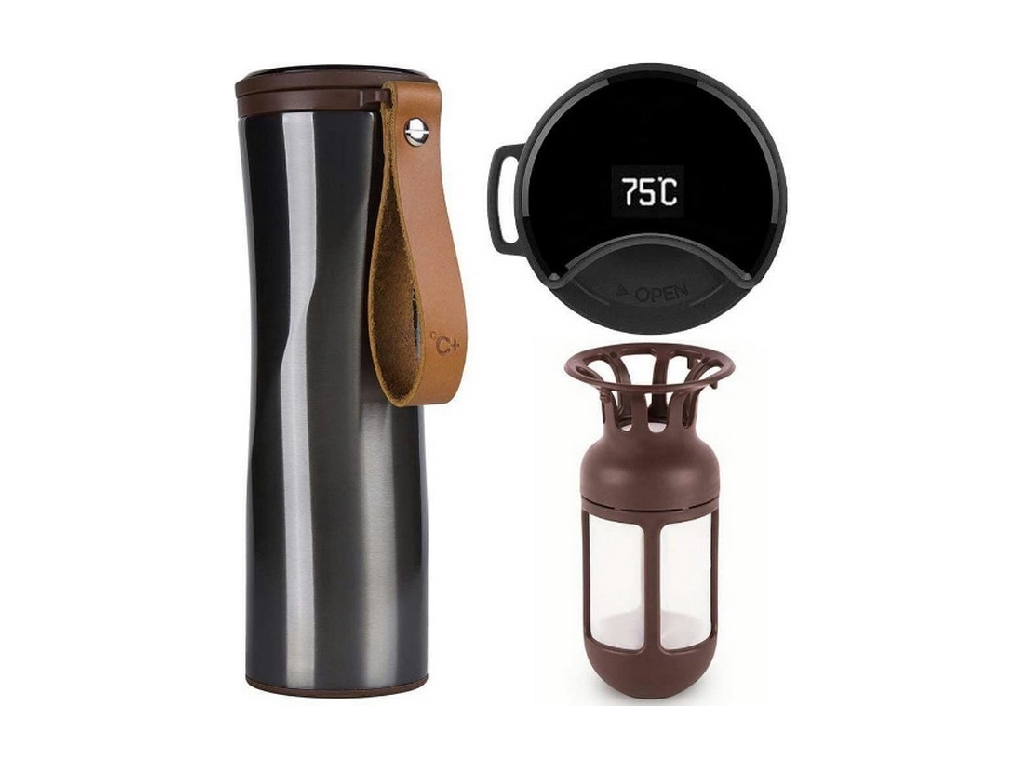 Термокружка Xiaomi Kiss Kiss Fish Moka Smart Cup Oled 430ml (S-U45СW), Gray