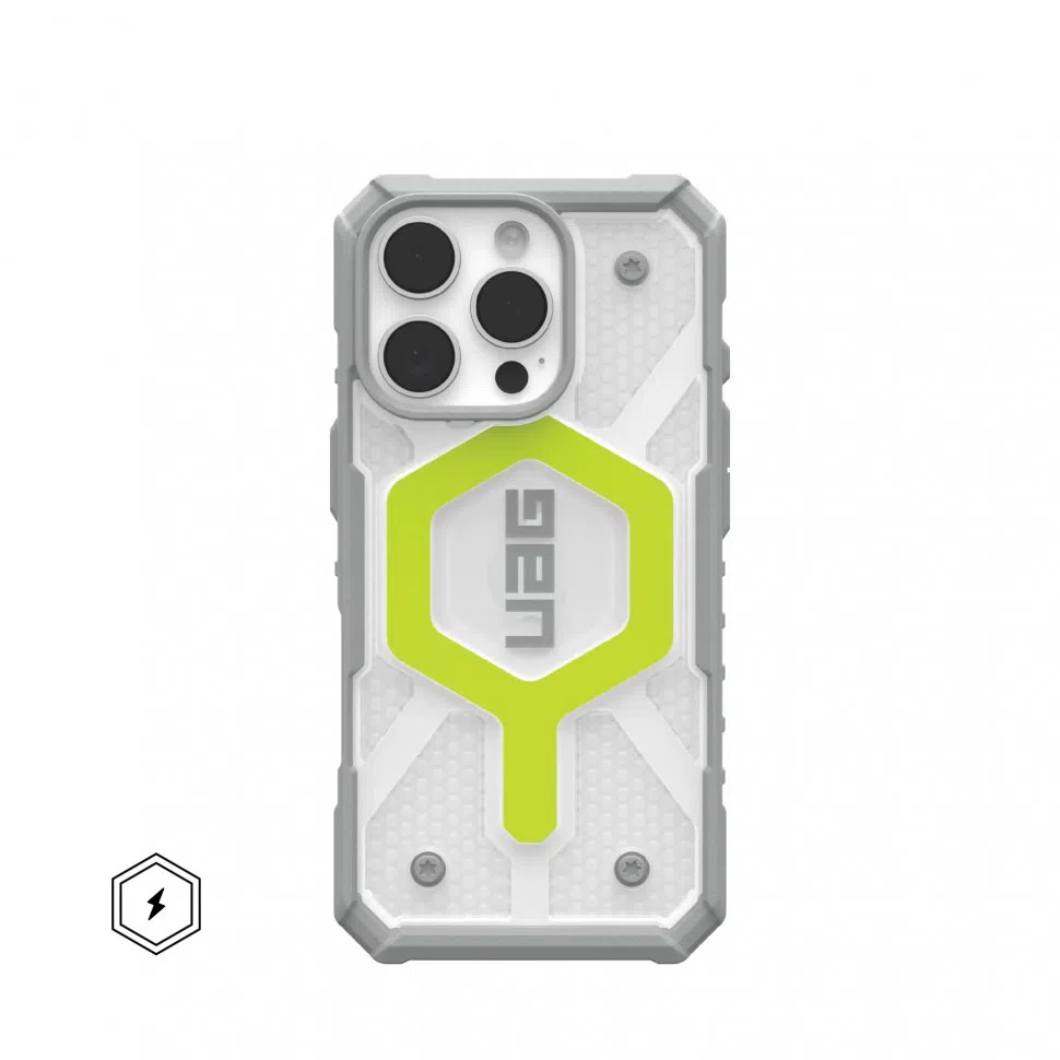 Чехол UAG Pathfinder с MagSafe для iPhone 16 Pro, Active Neon (114464118181)