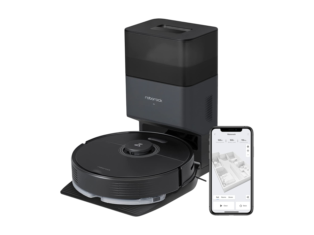 Робот-пылесос Xiaomi Roborock Q7 Max Plus со станцией самоочистки, черный (Q7MP52–00)