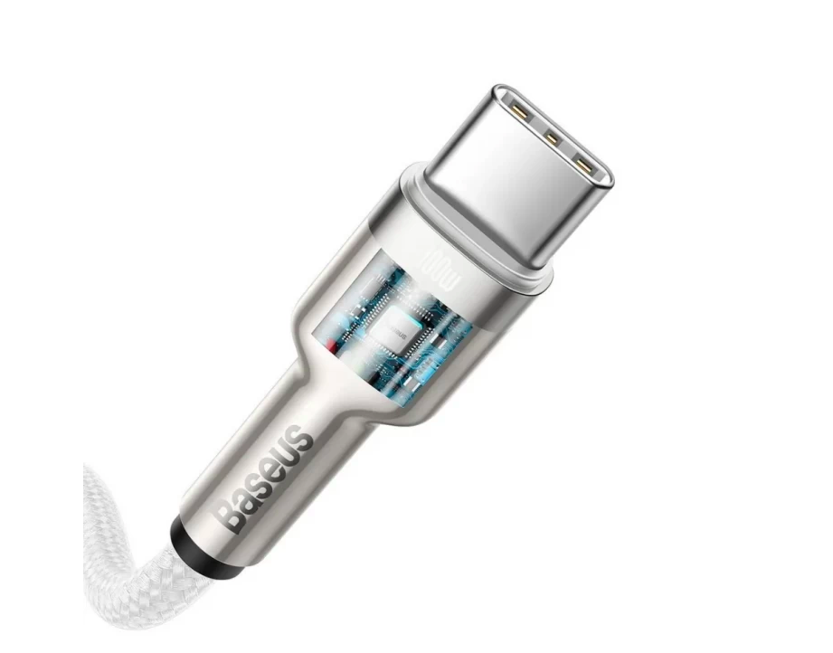 Кабель Baseus Dynamic Series 100W USB Type-C - USB- Type-C Fast Charging Data Cable 1м (CALD000202) - Белый