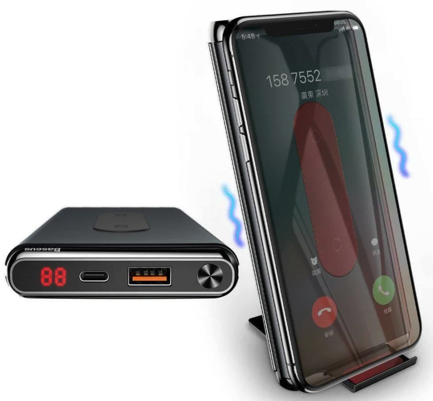 Беспроводная зарядка аккумулятор Baseus Wireless charger power Bank