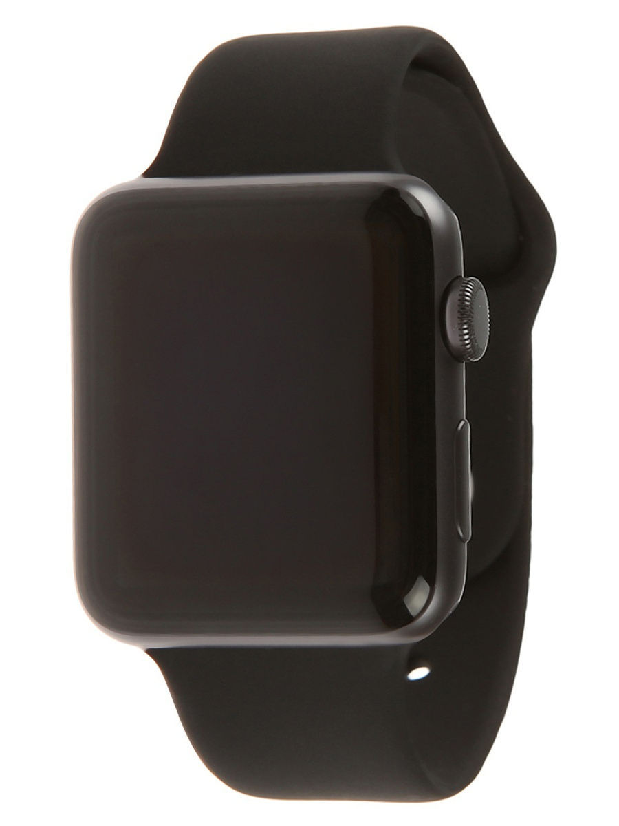 Силиконовый  Ремешок для Apple Watch 42/44/45mm, Коричневый