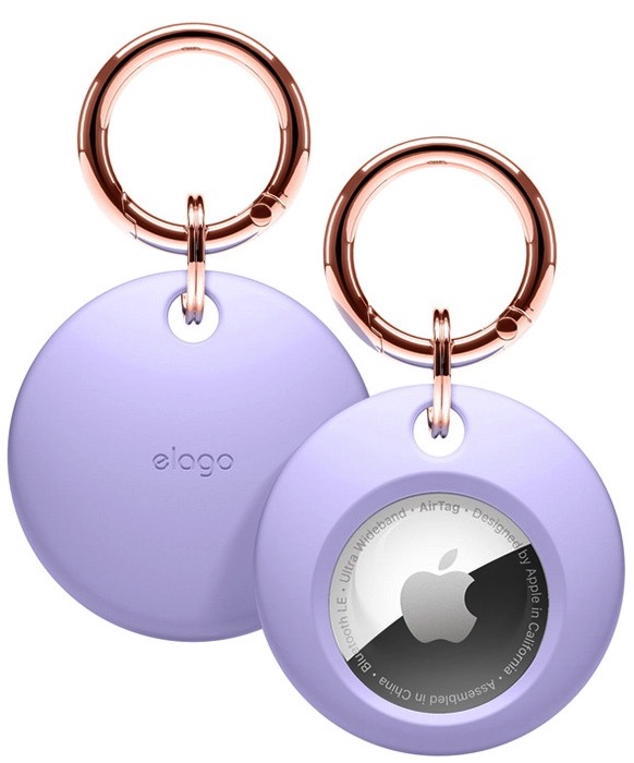 Чехол с карабином Elago AirTag Basic Case для AirTag, цвет Лавандовый (EATSC-BA-LV)
