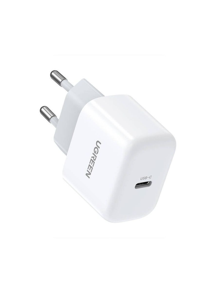 Сетевое Зарядное устройство Ugreen  Mini PD Fast Charger Type-C 20W, цвет белый (CD-241)