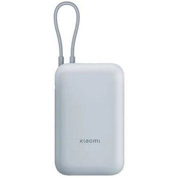 Портативный аккумулятор Xiaomi Mi Power Bank With Cable USB-C 10000mAh Pocket Version P15ZM Blue