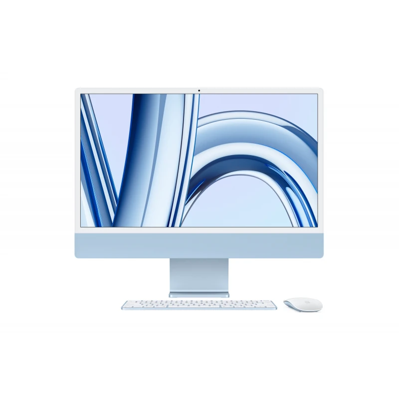Apple iMac 24" Retina 4,5K, M3 (8C CPU, 10C GPU, 2023), 8 ГБ, 256 ГБ SSD, синий