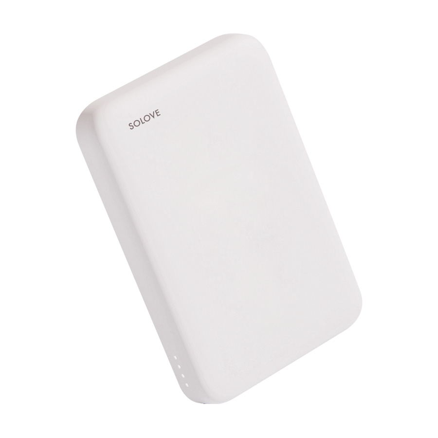 Внешний аккумулятор Power Bank SOLOVE 5000mAh Magnetic MagSafe 20W (W12 White), белый