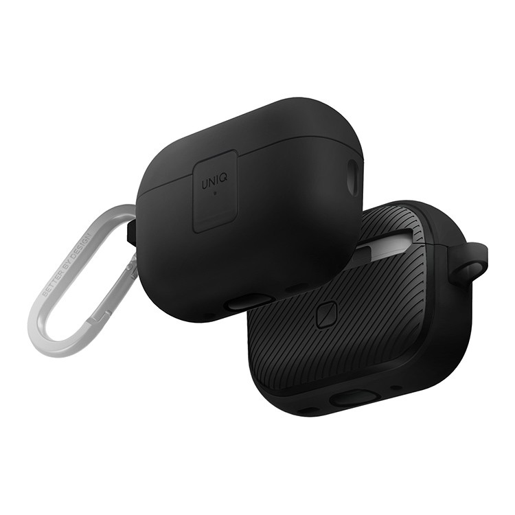 Чехол UniqCLYDE Lock case для Airpods Pro 2, Charcoal/Dark Grey
