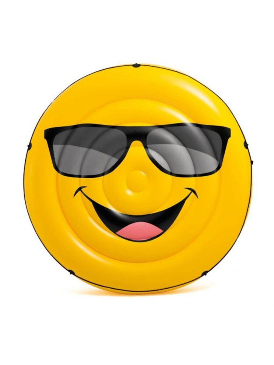 Матрас надувной для плавания INTEX "Смайлик" 173х27 см (57254)