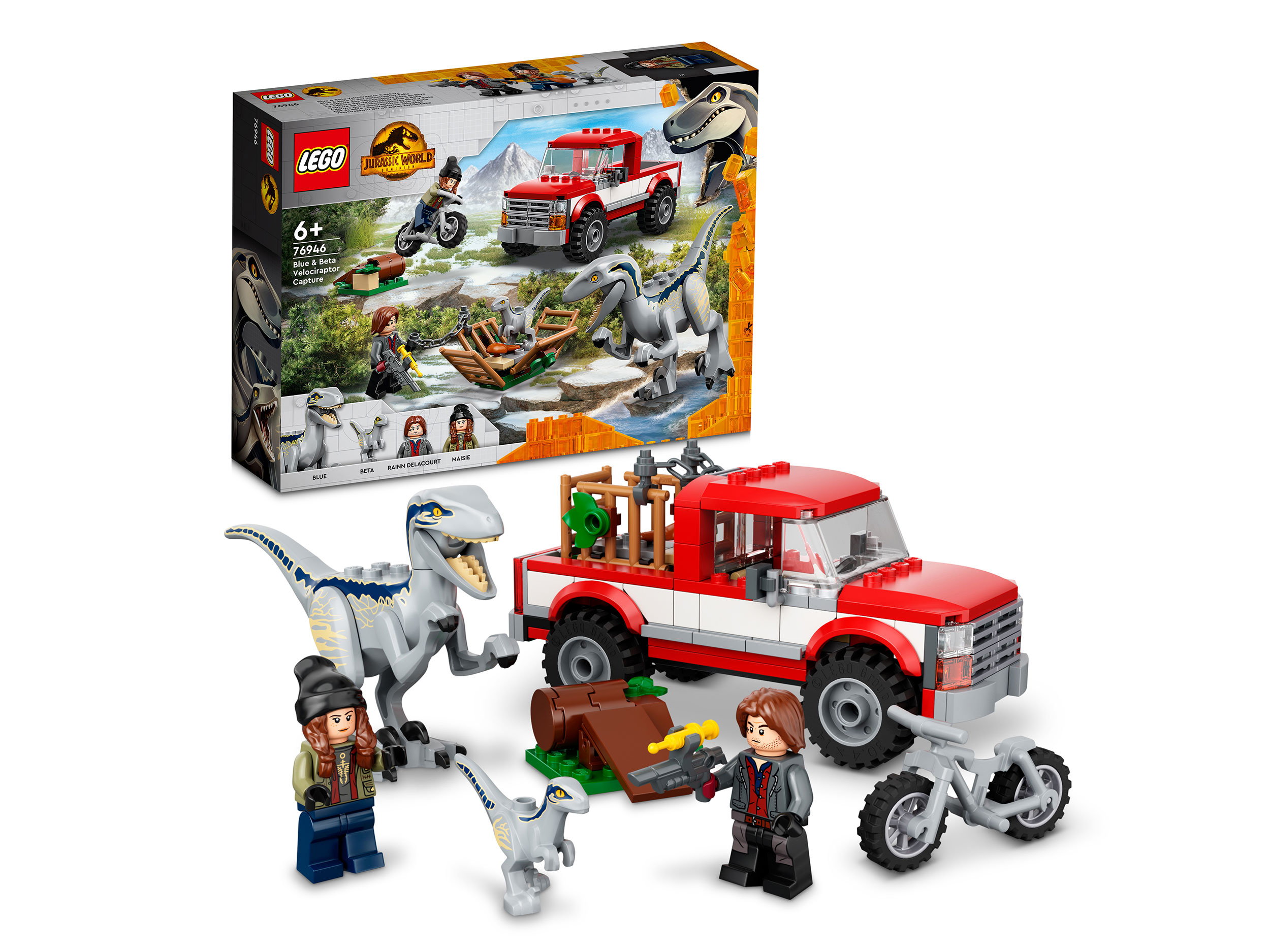 Конструктор LEGO Jurassic World™ - Блу и поимка бета-велоцираптора (76946)