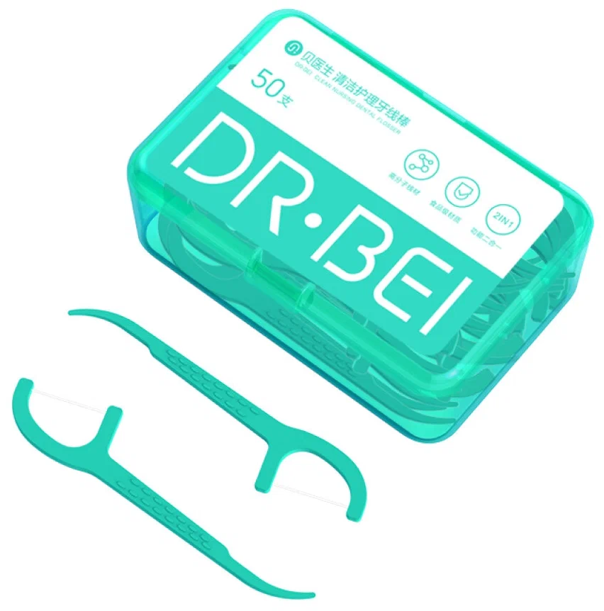 Зубная нить Xiaomi DR.BEI Dental Floss Pick 50шт.