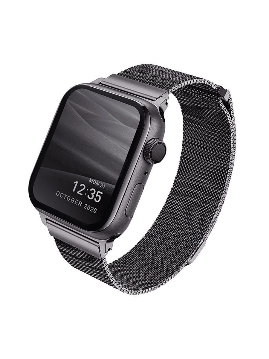 Ремешок Uniq для Apple Watch 41/40/38mm Dante Strap Mesh Steel Graphite, графитовый (40MM-DANGRP)