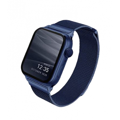 Ремешок Uniq Dante Strap Steel для Apple Watch 42/44/45/49 мм, цвет Синий (44MM-DANBLU)