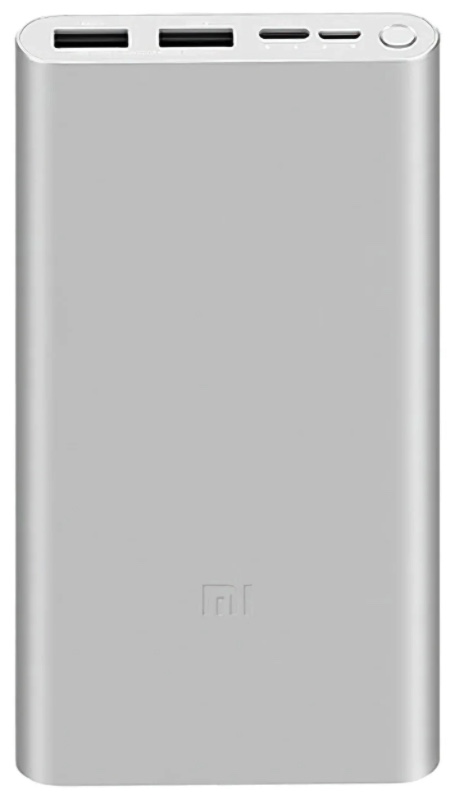 Внешний аккумулятор Xiaomi Mi Power Bank 3 18W 10000 mAh (PLM13ZM), Silver