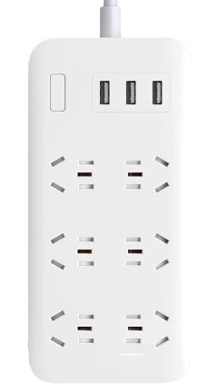 Удлинитель Xiaomi Mi Power Strip White CXB6-1QM (6 розеток + 3 USB) (CN)