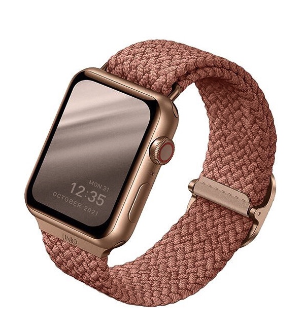Ремешок Uniq Aspen Strap Braided для Apple Watch 42/44/45/49 мм, цвет Розовый (44MM-ASPPNK)