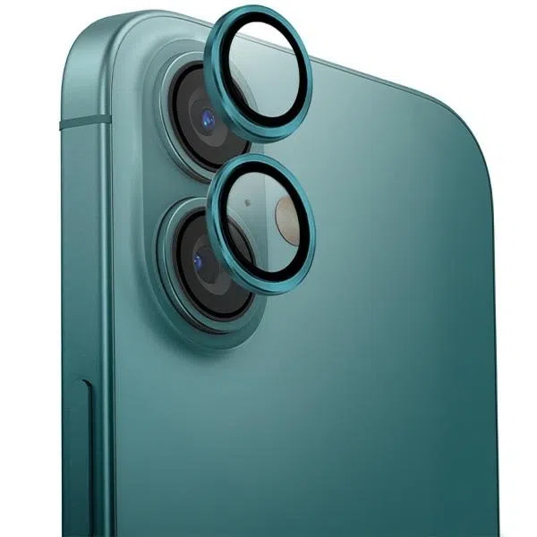 Защитное стекло для камеры Uniq OPTIX Camera Lens AluGuard для iPhone 16 / 16 Plus, Emerald Green