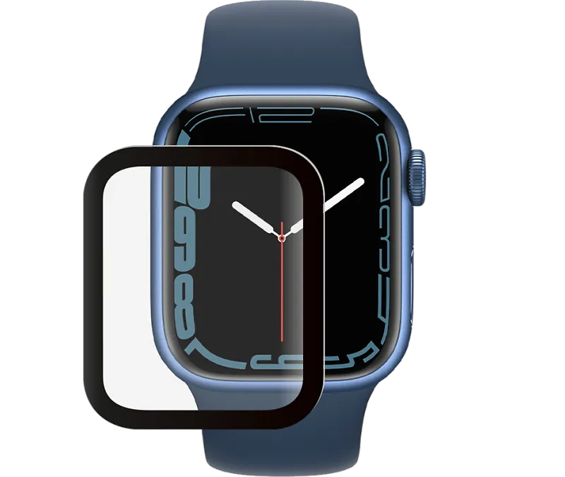 Защитное органическое стекло Deppa Watch Protection PMMA для AppleWatch 7 ser. 45mm, Black frame