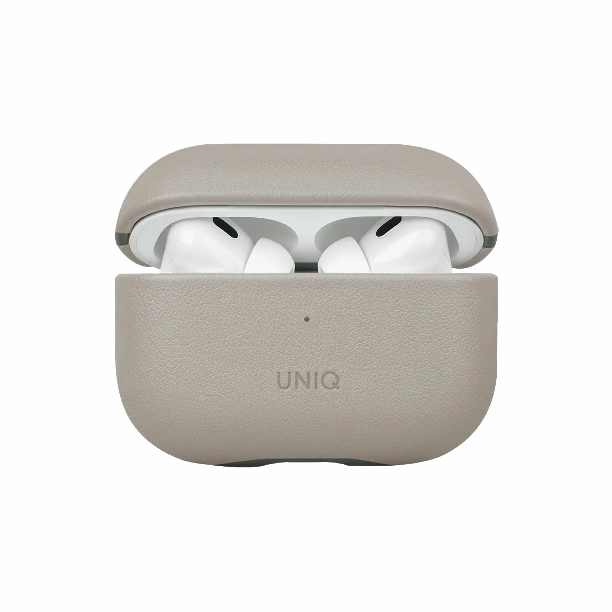 Чехол Uniq Lyden DS Leatherette with handstrap для Airpods Pro 2, Ivory/Lychen Green