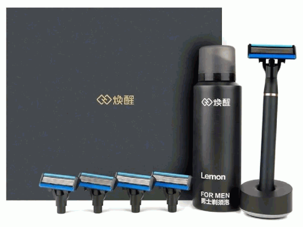 Набор для бритья Xiaomi Mijia Lemon Razor H600 (5 кассет + пена)