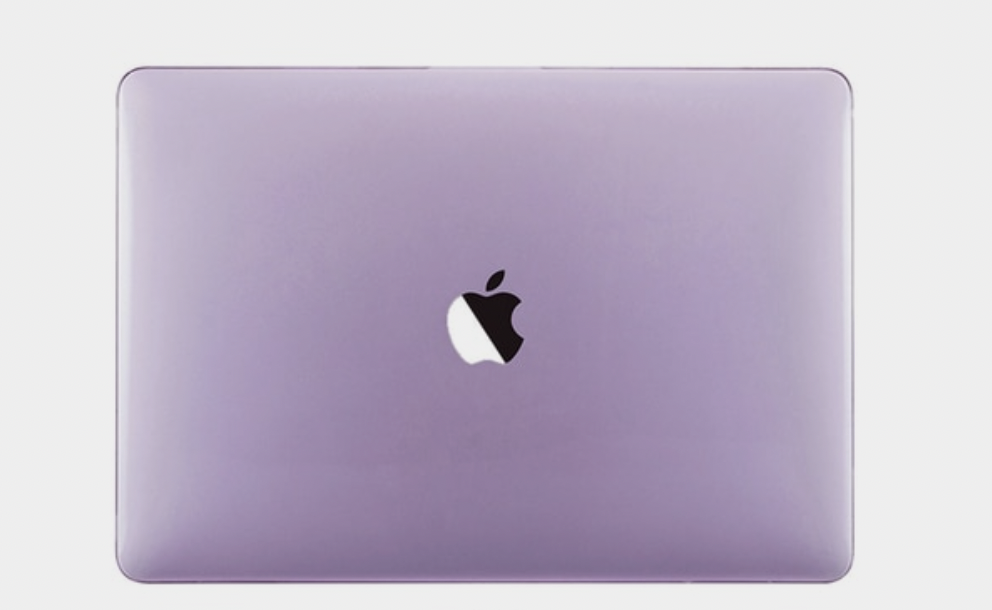 Чехол пластиковый для Macbook Air 13 M2, фиолетовый прозрачный