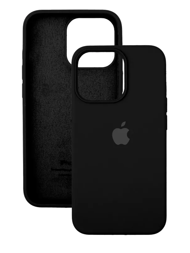 Чехол Silicone Case для iPhone 15 Pro Black, цвет Черный