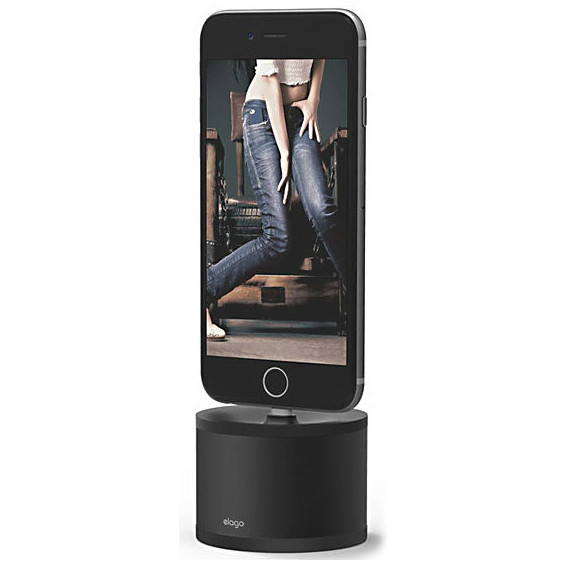 Зарядный стенд Elago D Stand Lightning, цвет Черный (EST-D-BK)