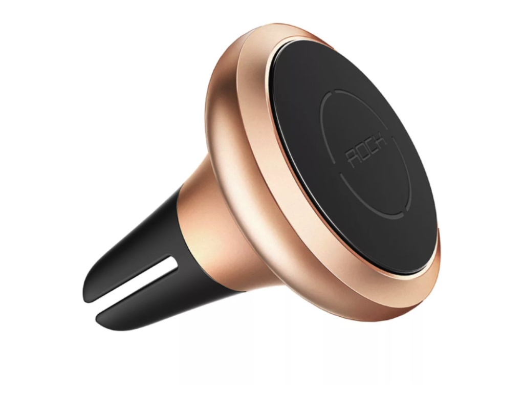 Магнитный автомобильный держатель Rock Universal Air Vent Magnetic Car Mount (D) Golden