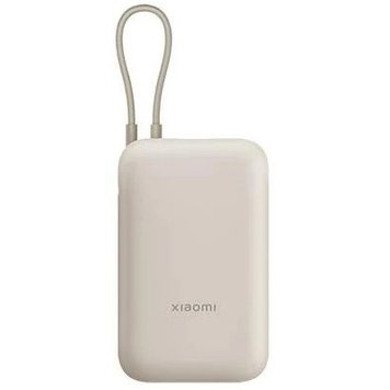 Внешний аккумулятор Xiaomi Mi Power Bank With Cable USB-C 10000mAh Pocket Version P15ZM Beige