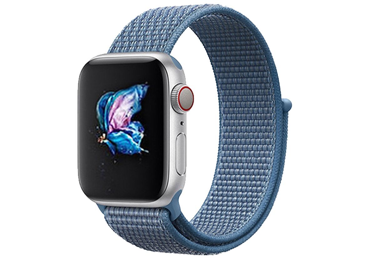 Ремешок нейлоновый COTEetCl Magic для Apple Watch 42/44/45mm, голубой
