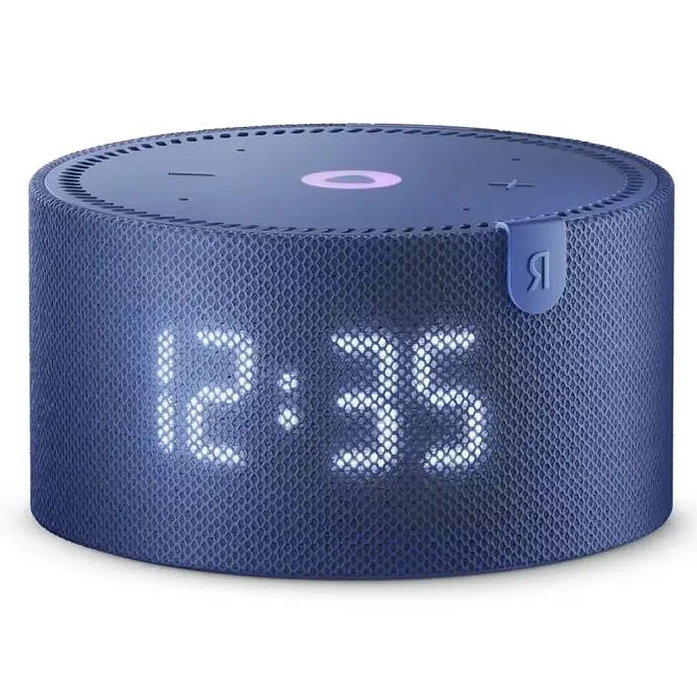 Умная колонка с Алисой Яндекс Станция мини (с часами), синяя (YNDX-00020B)