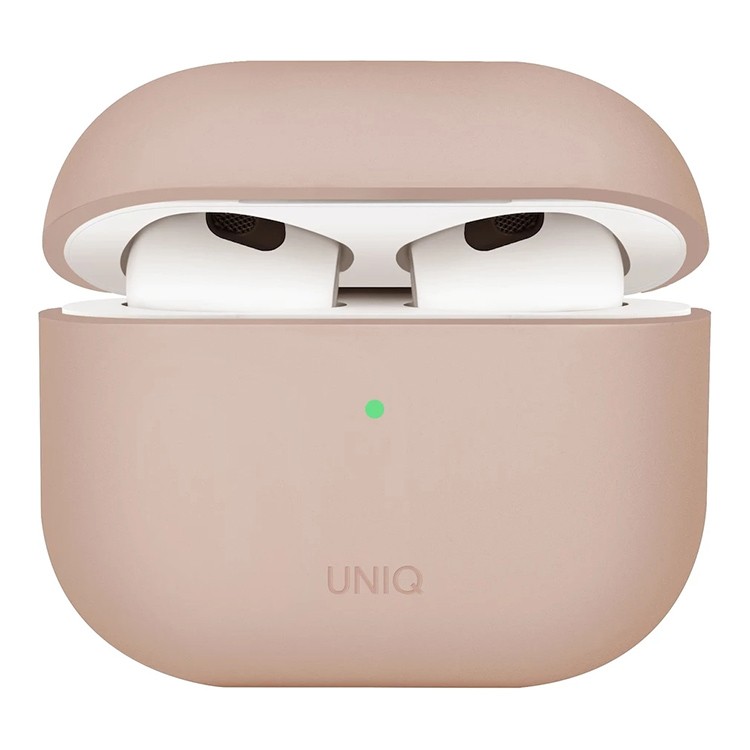 Чехол Uniq LINO Liquid silicone Pink для Airpods 4, розовый