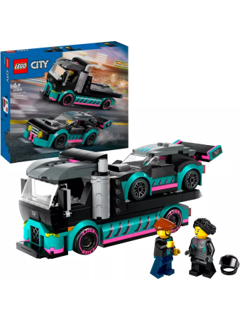 Конструктор LEGO City - Гоночный автомобиль и транспортер (60406)