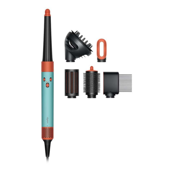 Стайлер Dyson AirWrap Complete Long HS08 Curly+Coily, Ceramic Patina/Topaz, бирюзовый/оранжевый