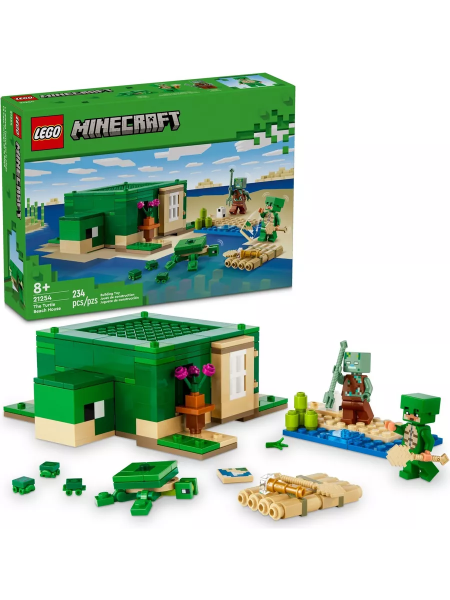 Конструктор LEGO Minecraft - Пляжный дом черепахи (21254)