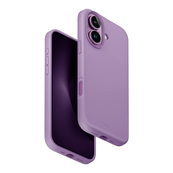 Чехол Uniq силиконовый LINO Grape Pink (Magsafe) для iPhone 16